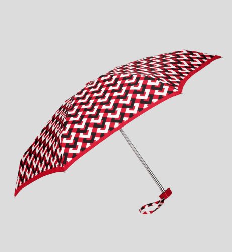 Geometric Square Print Flexilite Umbrella