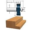 Bosch 85615M 1-1/2-Inch Diameter 1/2-Inch Cut Carbide Tipped Rabbeting Router Bit 1/2-Inch Shank With Bearing