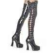Pleaser Boots Women's ELECTRA-3050 5" Stretch Thigh High Boot,