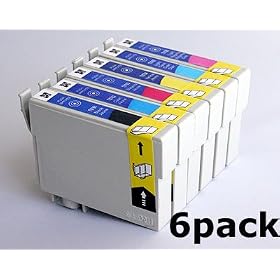 6 pack High-Capacity compatible Epson 98 #98 ink cartridges For Epson Artisan 600 700 800 Replace 99 #99 standard capacity ink. Outstanding quality-30 days money back guarantee