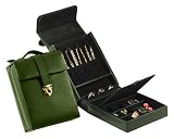Royce Leather Pocketbook Jewelry Case 924-5 - Green Leather
