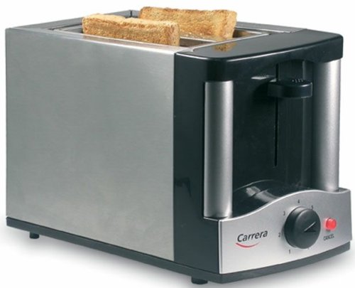 Carrera 2475.1 Crispy Design-2-Schlitz-Toaster, 800 Watt