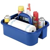 Akro-Mils 09185 BLUE Plastic Tote Caddy, 14 inch by 18 inch by 9 inch, Blue