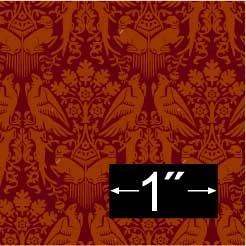 Victorian Peregrine Dollhouse Wallpaper.
