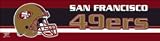 NFL Football San Francisco 49ers Bumper Sticker