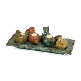 Set of 5 Distressed and Tray