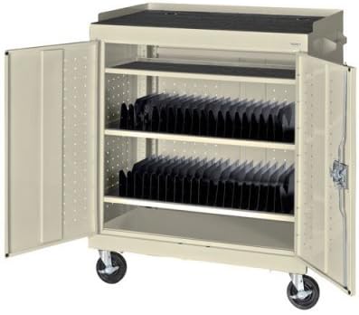 Sandusky Lee Mobile Tablet Storage Cart Putty