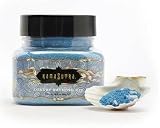ss Kama Sutra Treasures Of The Sea Bath Salts Kit with Sea Shell Scoop - Ocean of Azure Blue.