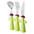 Trebimbi Puppet 3-pc. Kids&rsquo; Cutlery - Green