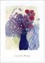 Blue Vase In Garden Poster Print