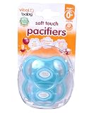 Vital Baby Stage 1 Soft-Touch Pacifiers 2-Pack - blue, one size