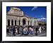Crowd in Republic Square Outside Armenian History Museum and National Art Gallery, Yerevan, Armenia Styles Framed Art Poster Print by Bill Wassman, 31x25