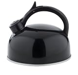 Copco Zingo 2-Quart Enamel on Steel Teakettle, Black