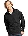 Hanes Mens Nano Premium Lightweight Quarter Zip Jacket,Black,Large