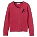 Cherokee Washed Red BG LS Table Cardigan - L