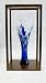 Collectible Large Doll Art Piece Wood Trim Display Stand
