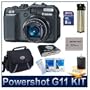 Canon PowerShot G11 10MP Digital Camera with 5x Wide Angle Optical Stabilized Zoom and 2.8-inch articulating LCD by Canon, SUPER VALUE MEGA BUNDLE