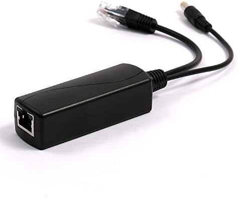 POE Splitter Cable Adapter 12VDC 1-2A For IP Cameras with 5.5x2.1 mm DC Connector