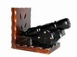 Wood Cannon Bookend