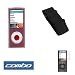 Smoke Durable Flexible Soft Silicone Skin Case + Premium Reusable LCD Screen Protector + Elastic Armband for Apple ipod Nano Chromatic 8GB, 16GB 4G 4th Generation
