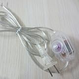 FSLiving 5.9「ディマーケーブルスイッチのラインテーブルランプ光変調器ディマーは、デスクランプウォールライトについて調光ケーブルスイッチ (transparent)