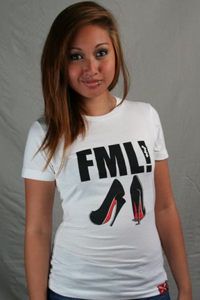 Entree Entree Lifestyle FML broken Heels White,T-shirts for Women