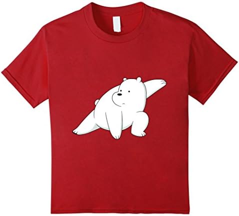 Kids Ice Bear Believes In You Tee - We Bare Bears T- Shirts 6 Cranberry