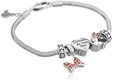 Disney “Minnie Mouse” Stainless Steel Bead Bundle Charm Bracelet thumbnail