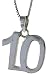 3/4' (18 mm) Sterling Silver Number