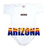 Baby Bodysuit White  Flag Arizona  State