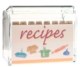 Recipe Box (Clear) (5.75W X 3.25D X 4.25H)