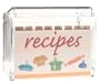Clear Acrylic 3 x 5 Recipe Card Boxes