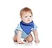 Baby Bandana Drool Bibs for Boys Oxford Set 4 Pack of Unisex Absorbent Cotton Modern Baby Gift Set for Girls