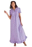 Dreams and Company Plus Size Ruffled long nightgown Dreams & Co