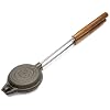Rome's #1205 Round Jaffle Iron with Steel and Wood Detachable Handles