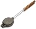 Kitchen & Housewares : Rome's #1205 Round Jaffle Iron with Steel and Wood Detachable Handles