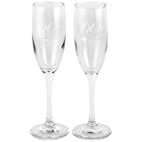  : 60th Anniversary Set of 2 Toasting Flutes