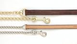 Silver Royal Brass Plated Leather Lead line
