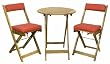 Ivena International IVN00021 RED Red Three-Piece Bistro Set