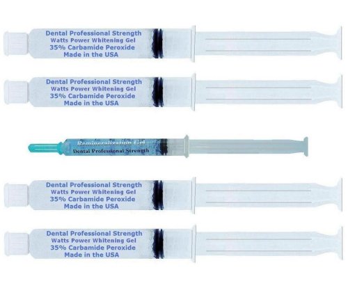 HealthPersonalCare: Professional 35% Teeth Whitening Gels   4 Huge 10ml Gels Plus 1 Remineralizing Gel By Watts Power White