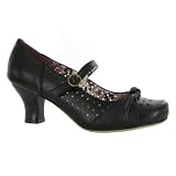 Hush Puppoes Cybill Black Leather Womens Shoes