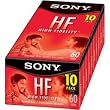 Sony 10C60HFL 60-Minute HF Cassette Recorders (10-Brick)