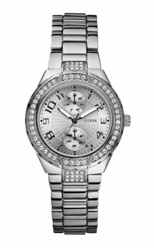 Image of Guess Ladies Silver Bracelet Watch W12609L1