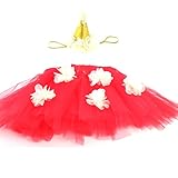 MIOIM® ミニスカート 新生児 ベビー キッズ チュチュスカート 赤ちゃん チュールスカート ヘアバンド付 出産祝い 百日記念 写真 撮影 大人気 クリスマス ハロウィン お誕生日会 パティー 注