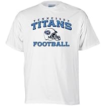 Reebok Tennessee Titans White Stacked Helmet T-shirt