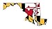 Maryland State (Q21) Shape Flag Vinyl Decal Sticker Car/Truck Laptop/Netbook Window