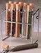 Spice Rack - Glass Spice Tube Set (Silver) (7h x 7w x 4.25d)