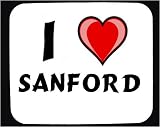 I Love Sanford Decorated Mouse Pad