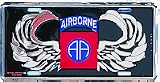 US Army 82nd Airborne AA Jump Wings License Plate
