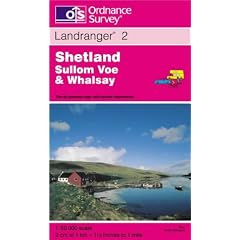 Shetland - Sullom Voe and Whalsay (Landranger Maps)